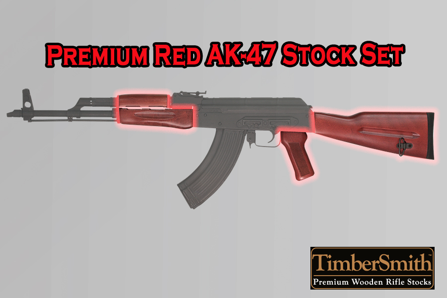 TimberSmith Premium Red US Made AK Laminate Stock Set